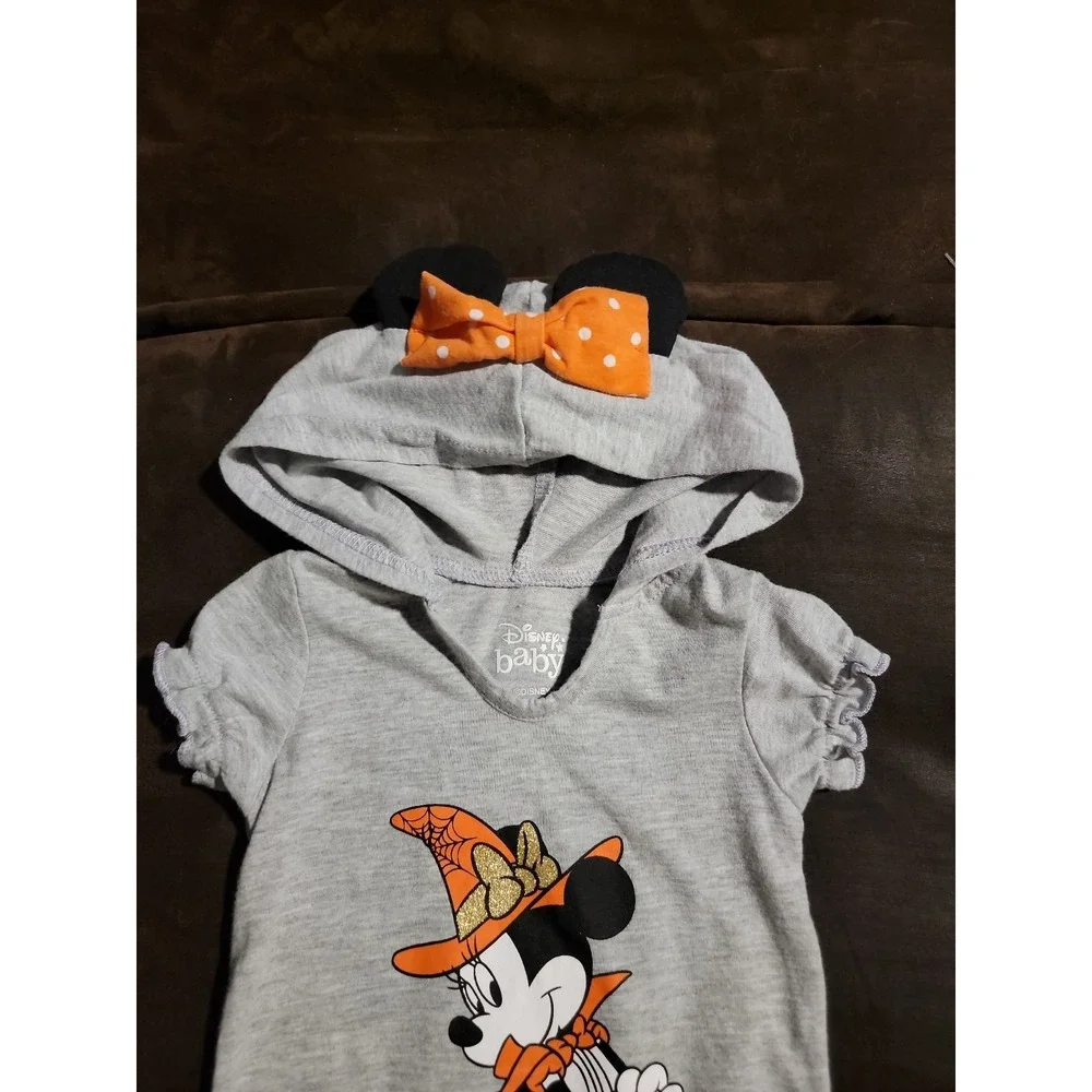 Disney Baby minnie mouse Halloween witch one piece romper size 6 9 months